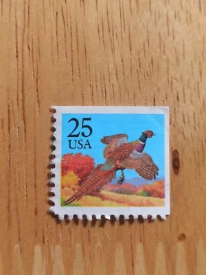 United States Postage, Bird, USA 25 postal stamp Foto 1 de 4