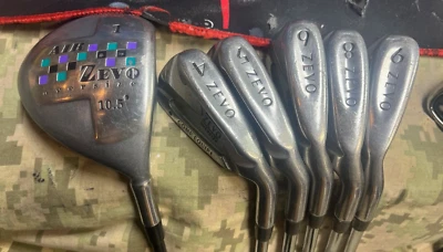 Zevo MidSize Comp Equipe Hierro JUEGO PARCIAL-4-5-6-8-9-DRIVER 6 PALOS ACERO DIESTRO Foto 1 de 4