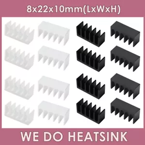 8x22x10mm z taśmą lub bez aluminiowy radiator chłodnica radiator do elektroniki - Zdjęcie 1 z 15