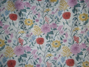 Vtg Pastel Floral Botanical Roses, Peonies Shower Curtain Cottagecore, Grannycor - Picture 1 of 4
