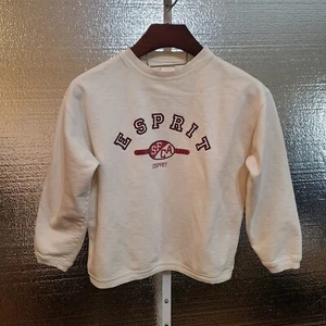 Vintage 80s ESPRIT San Francisco CA 100% Cotton Sweatshirt Spellout Logo L Large - Picture 1 of 12