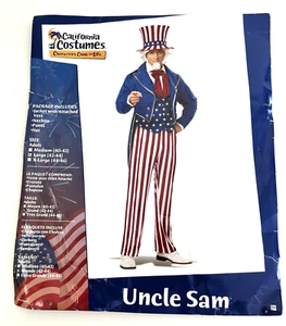 California Costume Uncle Sam Costume Adult Men Size Large 01309 - Picture 1 of 22