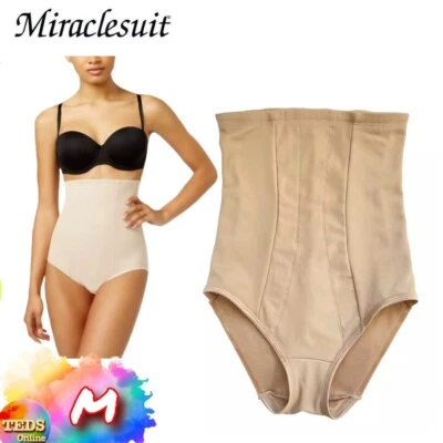 NUEVO SIN ETIQUETAS Miraclesuit Mujer M Extra Firme Control Abdomen Cintura Alta Calzoncillo 2705 Foto 1 de 4