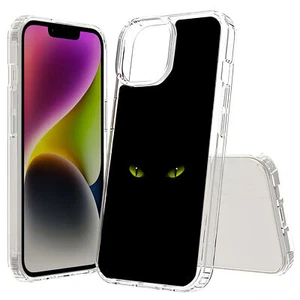 Für Apple iPhone 15 Serie, Hybrid Cover, Katzenaugen Druck - Bild 1 von 11