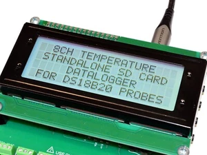 Registrador de datos de temperatura de 8 canales TARJETA SD independiente Bluetooth DS18B20 -55...+125 - Imagen 1 de 14