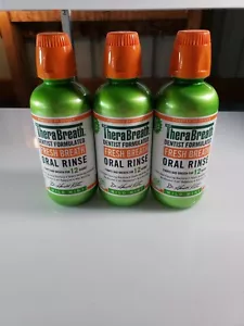 3~TheraBreath Fresh Breath Oral Rinse Bad Breath Mild Mint Fight Bad Breath 16oz - Picture 1 of 1