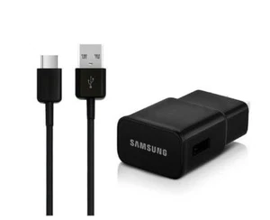 New Original Samsung Wall Charger Galaxy S9 S10 Plus With USB Type-C Cable OEM - Picture 1 of 4