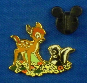 Bambi and Flower WDCC Sculpture Set Classics Collection Disney Pin # 1538 - Picture 1 of 4