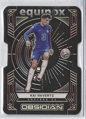 2021-22 Obsidian Soccer Equinox Electric Etch Orange Kai Havertz #6/30 #10 Chels - Image 1 of 2