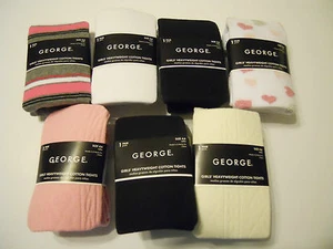 Kids Girls Heavyweight Tights Stockings Cotton Footed 4-6 7-10 12-14 Pantyhose   - Picture 1 of 13