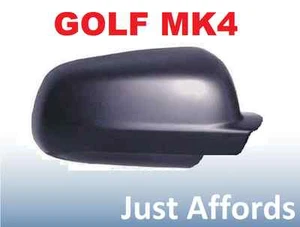 VOLKSWAGEN GOLF MK4 RIGHT HAND BLACK WING DOOR MIRROR COVER CAP CASING 1998-04 - Picture 1 of 1