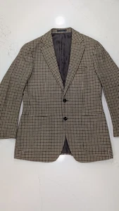 Suitsupply Tuta 3 Pezzi Patch Avana Slim Fit - Lana Lino Seta - Taglia 50 (40R) - Foto 1 di 20