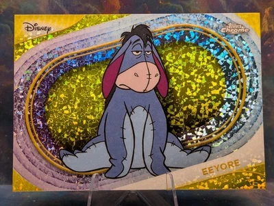 2025 Topps Chrome Disney Eeyore #143 Yellow Mini-Diamonds Refractor - Image 1 of 4