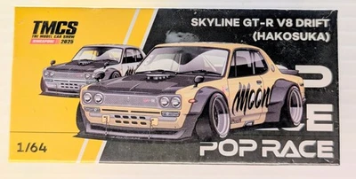 Pop Race 1:64 Skyline GT-R V8 Hakosuka TMCS 2025 exclusivo de Singapur *SELLADO Foto 1 de 4