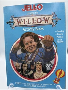 WILLOW Activity Coloring Book ~ Lucasfilm 1988 Vintage Unused Jell-O Promotion - Foto 1 di 10