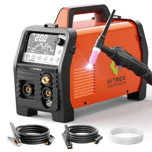 HITBOX 6-in-1 HF/Spot/Pulsed/Cold TIG Welder ARC Welder 110V/220V 200Amp Welding - Picture 1 of 10