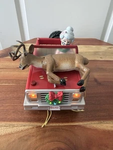 Gemmy Oma wurde von einem Rentier überfahren teilweise funktionstüchtig Lichter, Musik, Umzüge - Bild 1 von 7