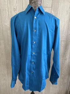 Camisa con botones azul Calvin Klein para hombre talla 15 - Imagen 1 de 7