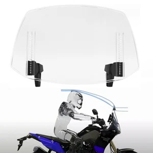 Universal Clip On Motorcycle Windshield Extension Spoiler Wind Deflector Screen - Picture 1 of 10