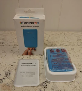 Zink Zero Ink Polaroid ZIP Bezprzewodowa mobilna mini drukarka zdjęć (niebieska) NOWA - Zdjęcie 1 z 8