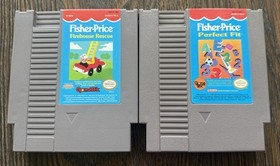 Fisher-Price Firehouse Rescue & Perfect Fit CARTS ONLY Nintendo NES Combine Ship