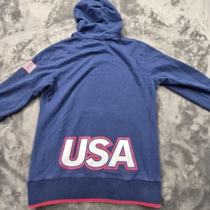 Sudadera con Capucha de Natación EE. UU. Para Hombres Mediana Azul Pullover Sudadera Bandera de EE. UU - Imagen 1 de 15