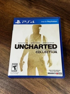 Uncharted: Nathan Drake Collection Play Station 4 PS 4 Clean Disc Complete - Picture 1 of 11