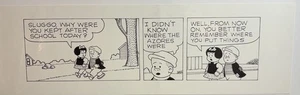 Nancy And Sluggo Origjnal Strip Tony Tallarico 1982 - Picture 1 of 1