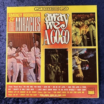 Smokey Robinson and the Miracles - Away We a Go-Go - LP 1966 First Press VG++ - Image 1 of 4