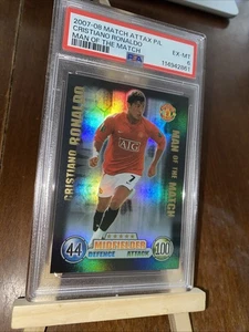 MATCH ATTAX 2007/08 07/08 CRISTIANO RONALDO 100 HUNDRED CLUB MAN OF THE MATCH RC - Picture 1 of 4