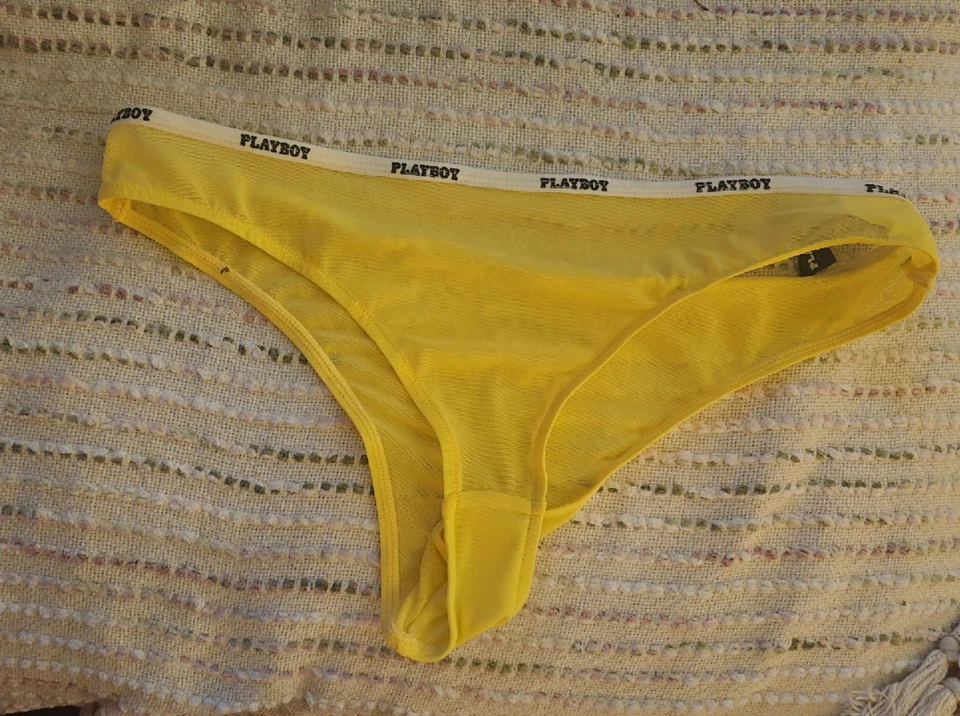 ¡¡¡Nuevo!!! Bragas Playboy amarillas transparentes extra grandes Foto 1 de 1