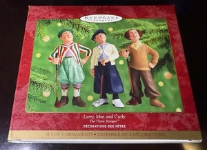 Hallmark Andenken Ornament The Three Stooges Larry Moe Curly Golf 2000 NEU OVP - Bild 1 von 3