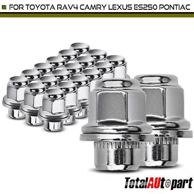 20x Tuerca de rueda M12-1.5 para Toyota Camry Corolla RAV4 Lexus RX330 RX350 Scion Foto 1 de 4