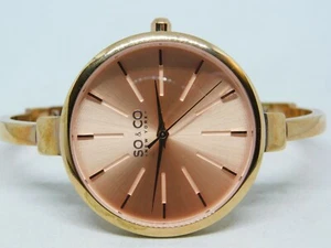 So & Co New York Rose Gold Tone Quartz Women's Watch Sz. 6 1/2'' New Battery - Picture 1 of 6