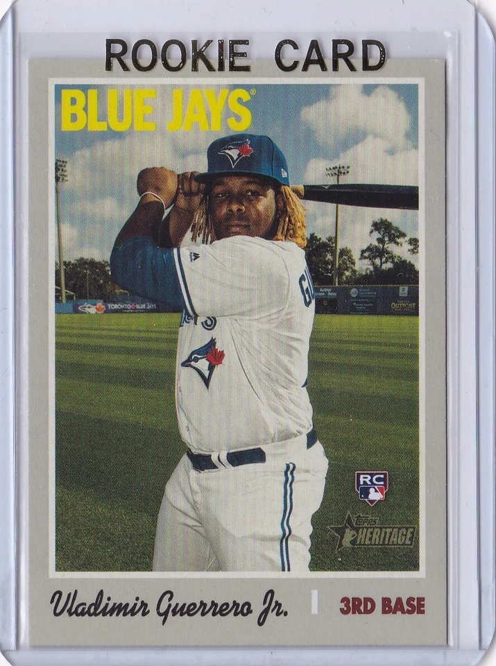 2019 Topps Heritage Vladimir Guerrero Jr Rookie Card RC #504 Blue Jays Mint - Image 1 of 1