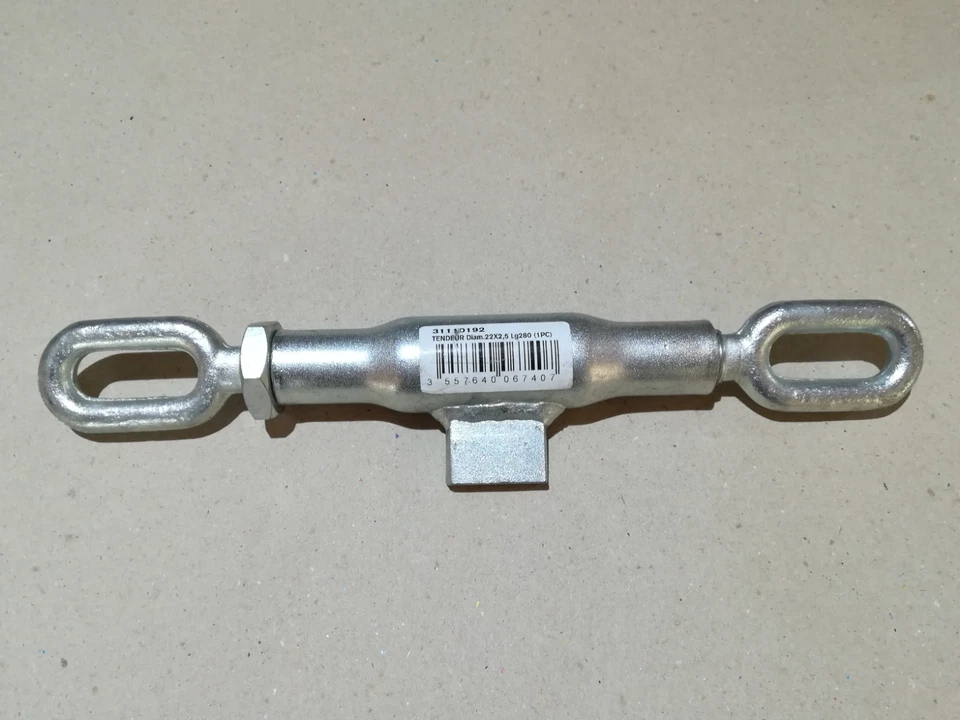 Spannschloss verzinkt für Unterlenker Stabilisator-kette Spannkette M.22 L.280 - Bild 1 von 1