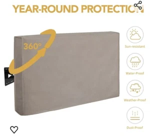 Easy-Going Waterproof Outdoor TV Cover for 46-50 inch TV with Remote Pocket - Picture 1 of 10