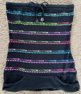 WOMEN'S ECKO RED STRAPLESS TUBE TOP BLACK MULTICOLOR SIZE LARGE - Picture 1 of 2