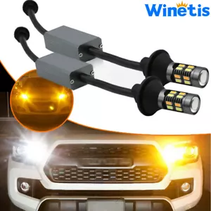 Wientis 7443 7440 WHITE AMBER Switchback LED Turn Signal Lights Anti Hyper Flash - Picture 1 of 12
