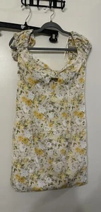 ASTR the LabelCap Sleeve Tg:L Minidress Floreale Giallo Abito Multi Floreale Nuovo con etichette - Foto 1 di 11