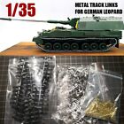 1/35 Metal Track Links w/Metal Pin Kits For German Leopard 1 PZH2000 Tank Model
