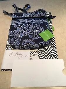 Bandana Vera Bradley Petite Doble Cremallera Hipster Azul - Nueva Con Etiquetas (NUEVA CON ETIQUETAS) - Imagen 1 de 8