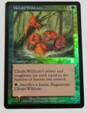 MTG - 7th Edition FOIL Uktabi Wildcats!  Moderately Played!  FREE SHIPPING!