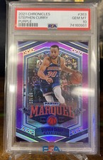 2021-22 Panini Chronicles Stephen Curry Marquee Purple /49 PSA 10 #363 POP 1