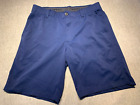 Under Armour  Shorts Mens Size 36  Blue Golf Flat Front Stretch Westband Logo