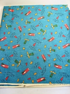 Folk Art Christmas Fabric by Fabric Traditions ~ 4 Yds. ~ New - Picture 1 of 2