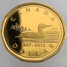1987-2012 Proof Canada 1 One Dollar Loonie Silver Uncirculated Coin X868