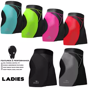 Women Ladies Cycling Cycle Shorts Length Coolmax Anti-Bac Padded XS to XL - Picture 1 of 7