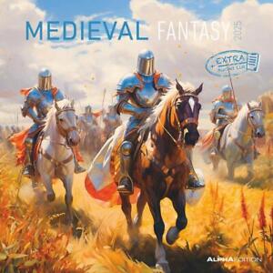 Medieval Fantasy 2025 - Broschürenkalender 30x30 cm (30x60 geöffnet) - Kalender 