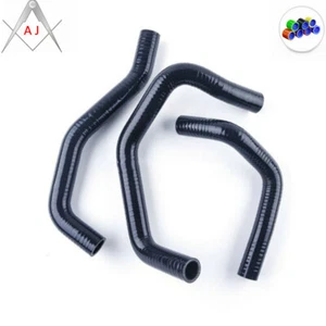 For 2003-2008 KAWASAKI NINJA ZX600 NINJA ZX-6R Black Silicone Radiator Hoses Kit - Picture 1 of 6